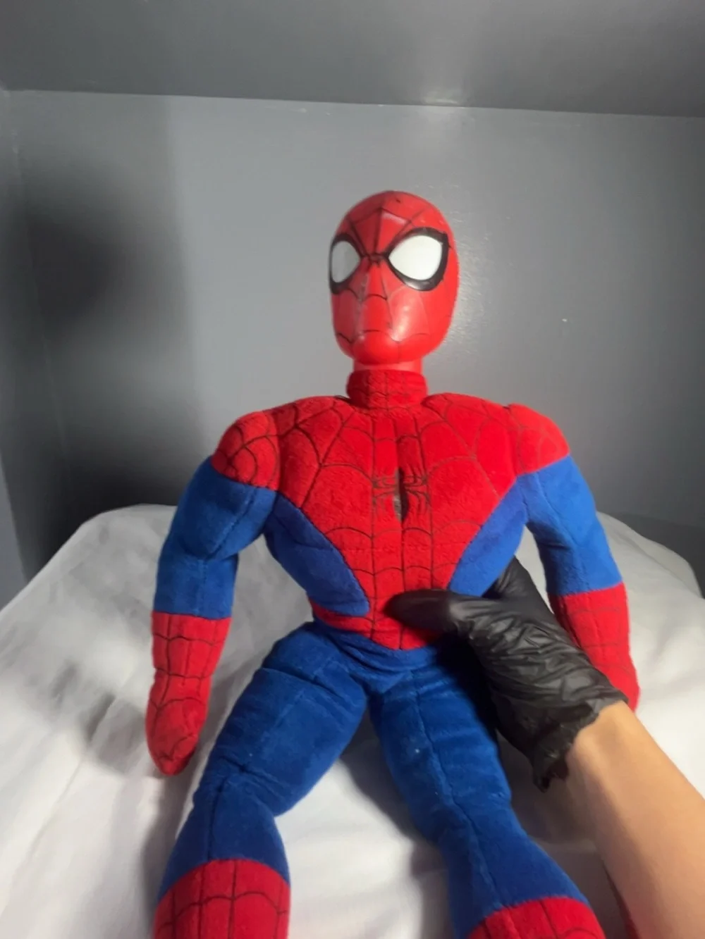Kids Spider-Man Plush Costume Doll in Red and Blue